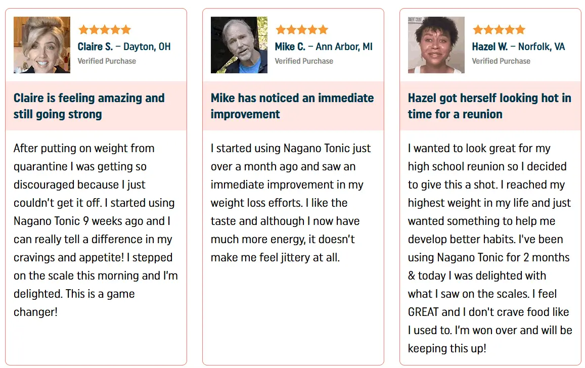 Nagano Tonic Customer Reviews